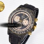 Rolex Daytona DIW Carbon Case DIWF Edition Carbon/Cream Dial on Black Nylon Strap A7750