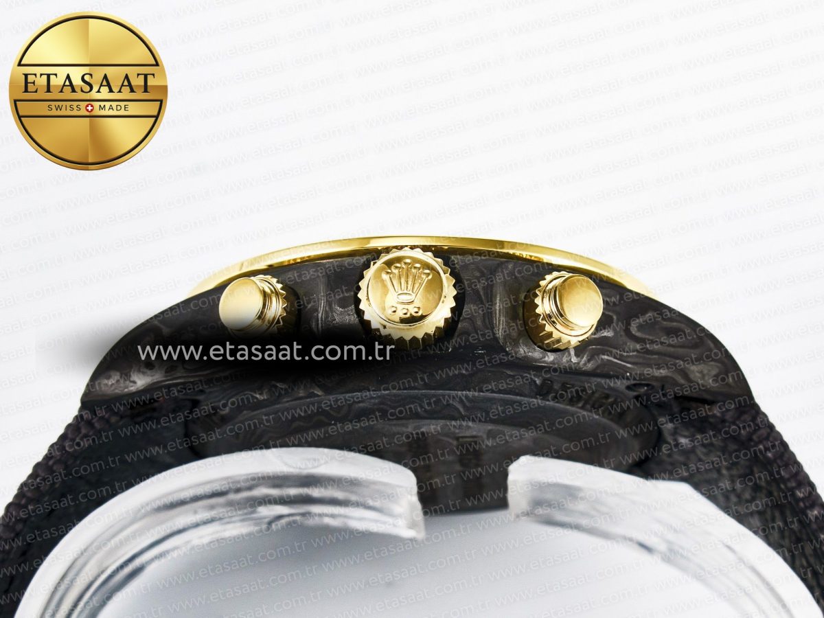Rolex Daytona DIW Carbon Case DIWF Edition Carbon/Cream Dial on Black Nylon Strap A7750 - Görsel 16