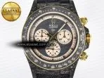 Rolex Daytona DIW Carbon Case DIWF Edition Carbon/Cream Dial on Black Nylon Strap A7750 - Görsel 4