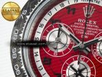 Rolex Daytona DIW Carbon DIWF 1:1 Best Edition Red Dial on Gray Nylon Strap SH7750 - Görsel 10