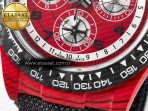Rolex Daytona DIW Carbon DIWF 1:1 Best Edition Red Dial on Gray Nylon Strap SH7750 - Görsel 13