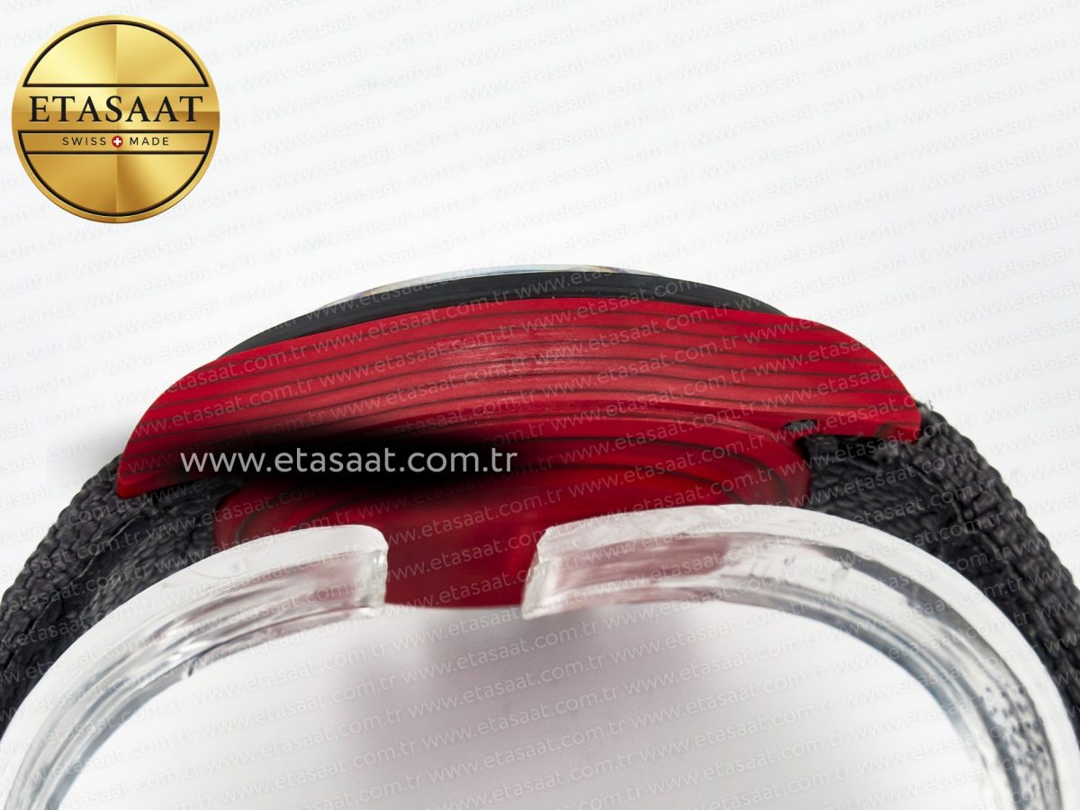 Rolex Daytona DIW Carbon DIWF 1:1 Best Edition Red Dial on Gray Nylon Strap SH7750 - Görsel 15