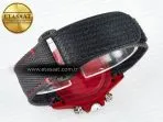 Rolex Daytona DIW Carbon DIWF 1:1 Best Edition Red Dial on Gray Nylon Strap SH7750 - Görsel 17