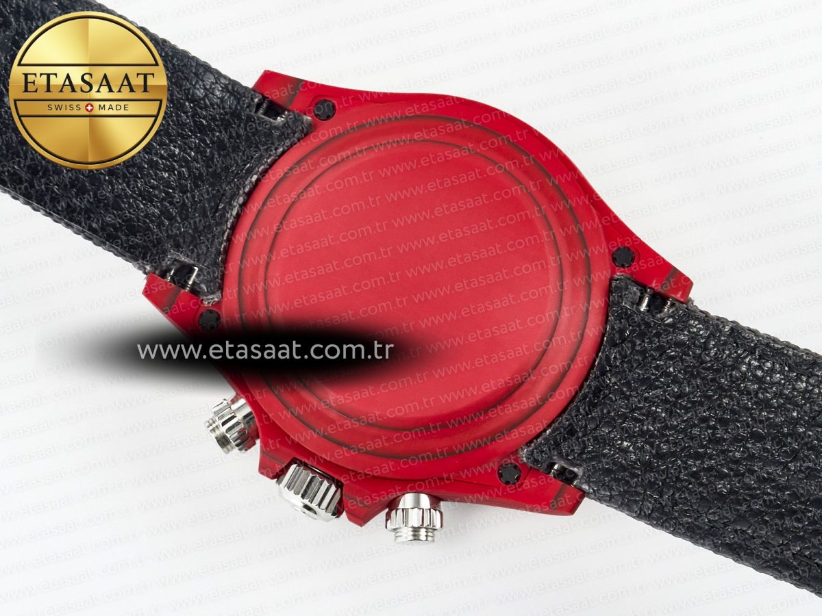 Rolex Daytona DIW Carbon DIWF 1:1 Best Edition Red Dial on Gray Nylon Strap SH7750 - Görsel 18
