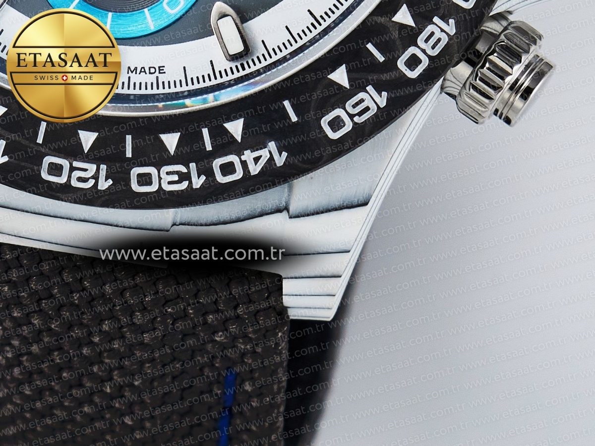 Rolex Daytona DIW Carbon N6F 1:1 Best Edition Gray Dial on Black Nylon Strap SA4130 - Görsel 14