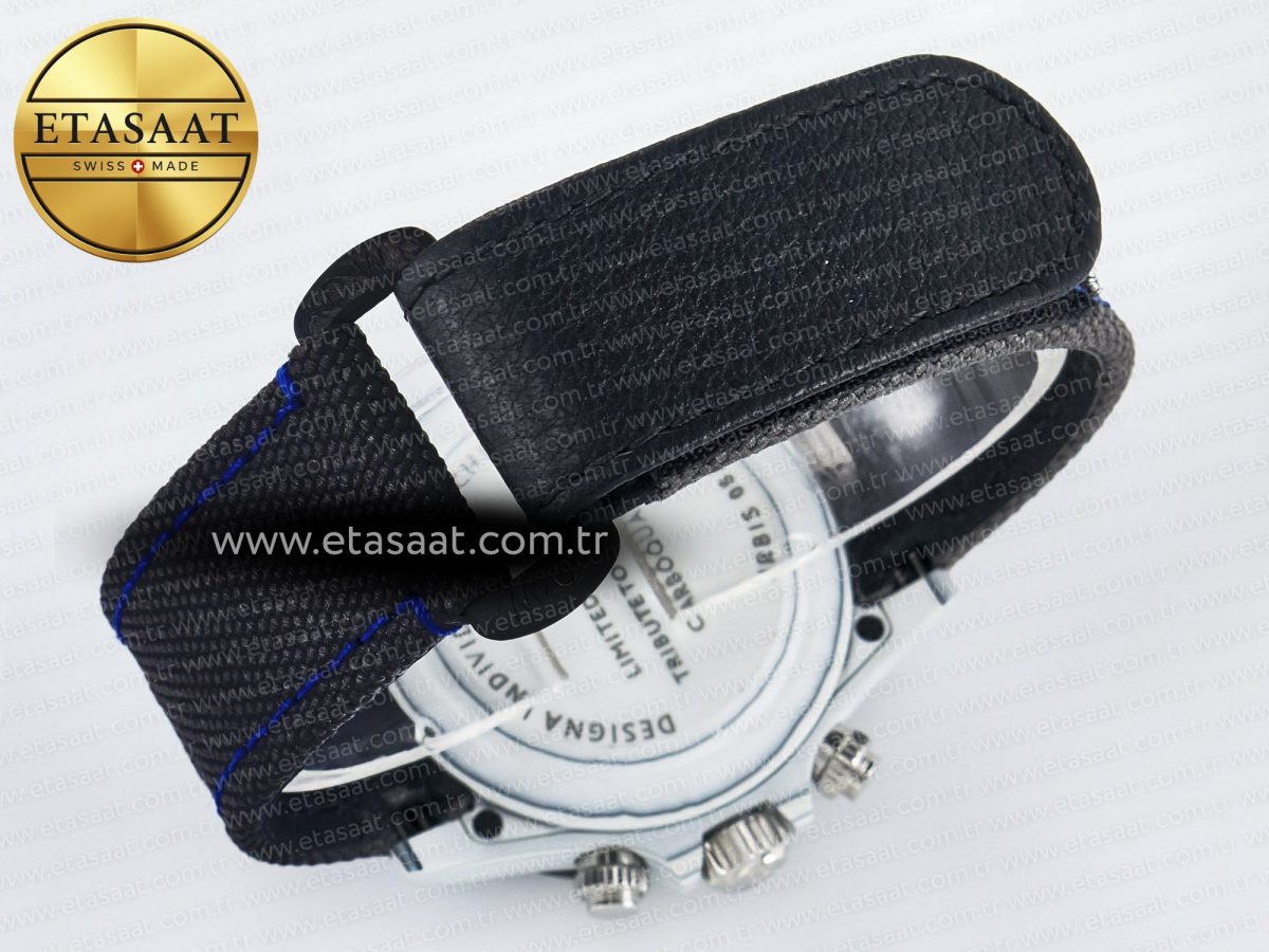 Rolex Daytona DIW Carbon N6F 1:1 Best Edition Gray Dial on Black Nylon Strap SA4130 - Görsel 17