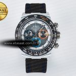 Rolex Daytona DIW Karbon N6F Gri Kadran Siyah Kumaş SA4130 Eta Saat - Görsel 3 - 1:1 Süper Klon Saat