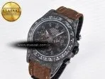 Rolex Daytona DIW Carbon/SS Case and Beze Edition Brown Dial on Brown Nylon Strap A7750