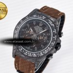 Rolex Daytona DIW Carbon/SS Case and Beze Edition Brown Dial on Brown Nylon Strap A7750
