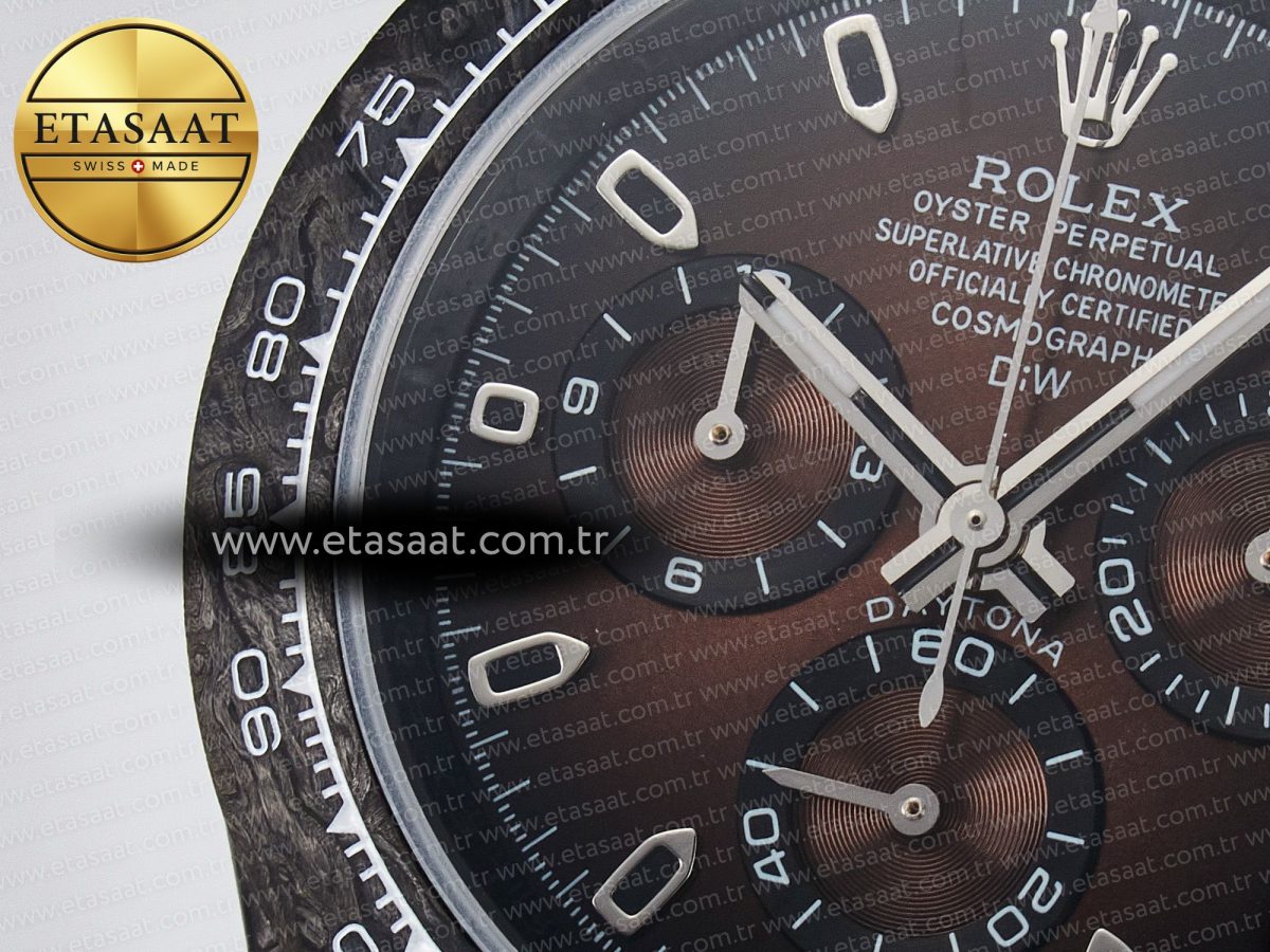 Rolex Daytona DIW Carbon/SS Case and Beze Edition Brown Dial on Brown Nylon Strap A7750 - Görsel 10