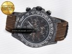 Rolex Daytona DIW Carbon/SS Case and Beze Edition Brown Dial on Brown Nylon Strap A7750 - Görsel 9