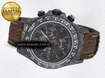 Rolex Daytona DIW Carbon/SS Case and Beze Edition Brown Dial on Brown Nylon Strap A7750 - Görsel 9
