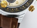 Rolex Daytona ''DESERT EAGLE” White Carbon Best Edition Cream/Brown Dial on Brown Nylon Strap SH4130 - Görsel 14