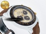 Rolex Daytona ''DESERT EAGLE” White Carbon Best Edition Cream/Brown Dial on Brown Nylon Strap SH4130 - Görsel 7