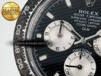 Rolex Daytona DIW White Carbon Case N6F Edition Black/White Dial on Black Nylon Strap A4130 - Görsel 10