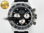 Rolex Daytona DIW White Carbon Case N6F Edition Black/White Dial on Black Nylon Strap A4130 - Görsel 4
