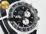 Rolex Daytona DIW White Carbon Case N6F Edition Black/White Dial on Black Nylon Strap A4130 - Görsel 5