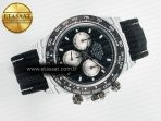 Rolex Daytona DIW White Carbon Case N6F Edition Black/White Dial on Black Nylon Strap A4130 - Görsel 8
