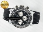 Rolex Daytona DIW White Carbon Case N6F Edition Black/White Dial on Black Nylon Strap A4130 - Görsel 9