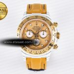 Rolex Daytona DIW Beyaz Karbon YG DIWF Altın Kadran A7750 Eta Saat - Görsel 3 - 1:1 Süper Klon Saat
