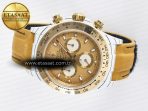 Rolex Daytona DIW White Carbon Case YG Bezel DIWF Edition YG Dial on Brown Leather Strap A7750 - Görsel 9