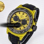 Rolex Daytona DIW Yellow Carbon Case DIWF Edition Black/White Dial on Black Nylon Strap A7750