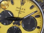 Rolex Daytona DIW Yellow Carbon Case DIWF Edition Black/White Dial on Black Nylon Strap A7750 - Görsel 11