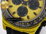 Rolex Daytona DIW Yellow Carbon Case DIWF Edition Black/White Dial on Black Nylon Strap A7750 - Görsel 13