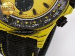 Rolex Daytona DIW Yellow Carbon Case DIWF Edition Black/White Dial on Black Nylon Strap A7750 - Görsel 14