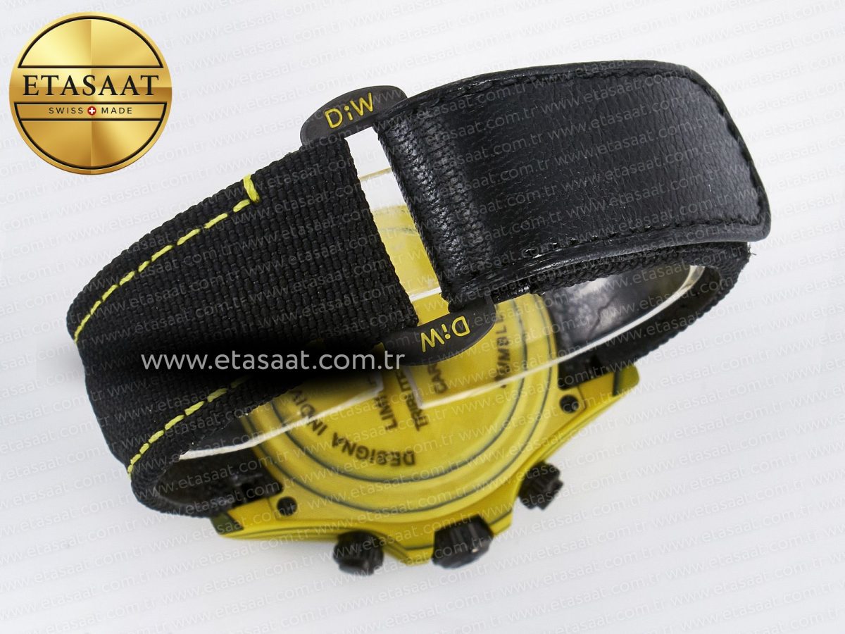 Rolex Daytona DIW Yellow Carbon Case DIWF Edition Black/White Dial on Black Nylon Strap A7750 - Görsel 17
