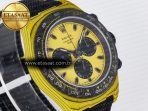 Rolex Daytona DIW Yellow Carbon Case DIWF Edition Black/White Dial on Black Nylon Strap A7750 - Görsel 5