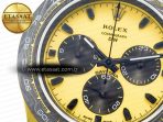 Rolex Daytona DIW Yellow Carbon N6F 1:1 Best Edition Yellow/Black Dial on Black Nylon Strap SA4130 V2 - Görsel 10