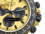 Rolex Daytona DIW Yellow Carbon N6F 1:1 Best Edition Yellow/Black Dial on Black Nylon Strap SA4130 V2 - Görsel 12