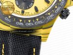 Rolex Daytona DIW Yellow Carbon N6F 1:1 Best Edition Yellow/Black Dial on Black Nylon Strap SA4130 V2 - Görsel 14