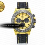 Rolex Daytona DIW Sarı Karbon N6F Sarı/Siyah Kadran SA4130 Eta Saat - Görsel 3 - 1:1 Süper Klon Saat