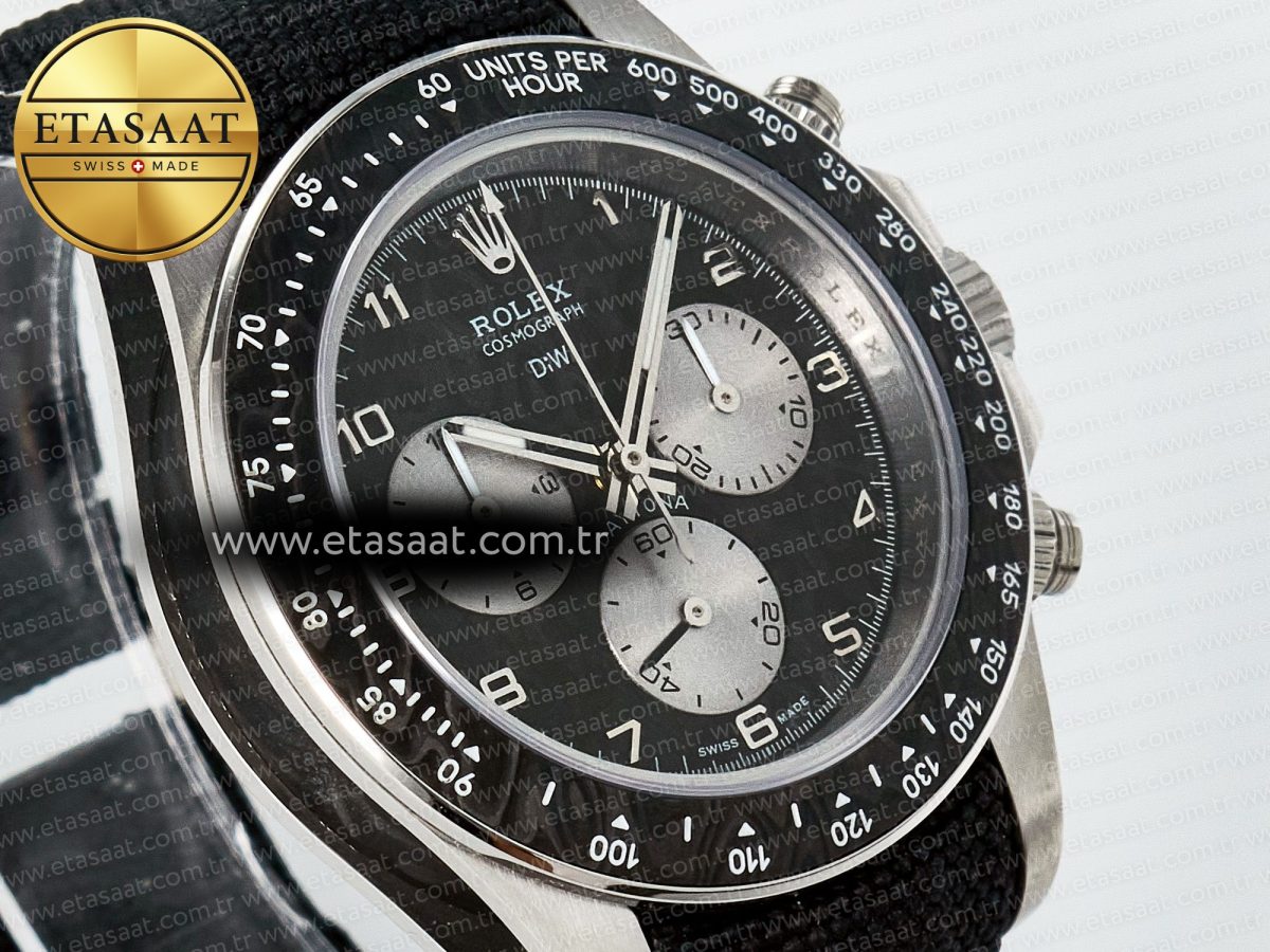 Rolex Daytona EXCEPTIONAL-1 DIWF Best Edition Gray Dial on Black Nylon Strap SH4130 - Görsel 5