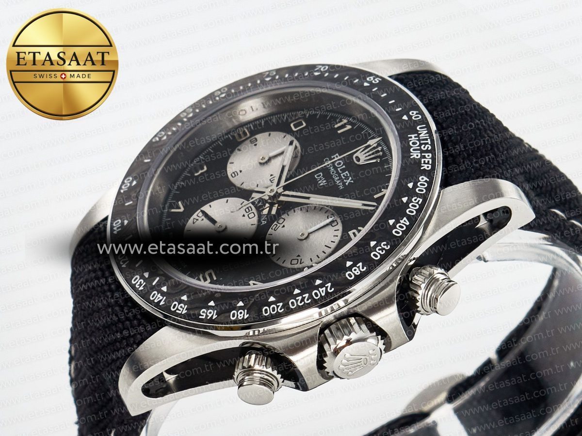 Rolex Daytona EXCEPTIONAL-1 DIWF Best Edition Gray Dial on Black Nylon Strap SH4130 - Görsel 6