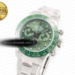 Rolex Daytona Green Ceramic Bezel Noob Best Edition Green Dial on SS Oyster Bracelet SA4130