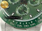 Rolex Daytona Green Ceramic Bezel Noob Best Edition Green Dial on SS Oyster Bracelet SA4130 - Görsel 12