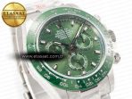 Rolex Daytona Green Ceramic Bezel Noob Best Edition Green Dial on SS Oyster Bracelet SA4130 - Görsel 5