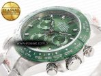 Rolex Daytona Green Ceramic Bezel Noob Best Edition Green Dial on SS Oyster Bracelet SA4130 - Görsel 6