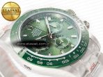 Rolex Daytona Green Ceramic Bezel Noob Best Edition Green Dial on SS Oyster Bracelet SA4130 - Görsel 7