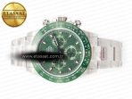 Rolex Daytona Green Ceramic Bezel Noob Best Edition Green Dial on SS Oyster Bracelet SA4130 - Görsel 9