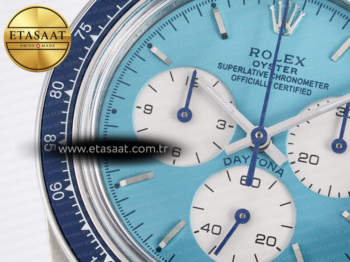 Rolex Daytona Scona SS ADGF Best Edition Blue Dial on SS Bracelet SA4130 - Görsel 10