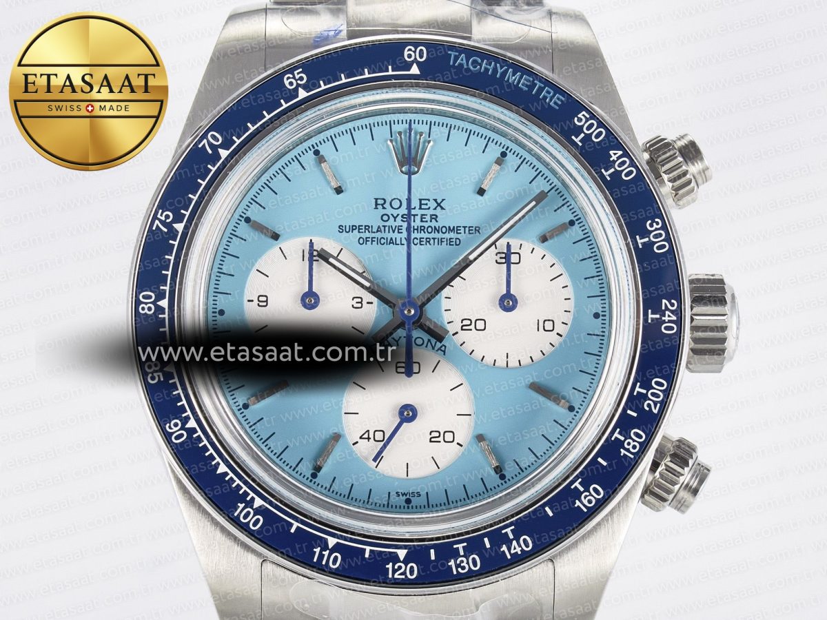 Rolex Daytona Scona SS ADGF Best Edition Blue Dial on SS Bracelet SA4130 - Görsel 4