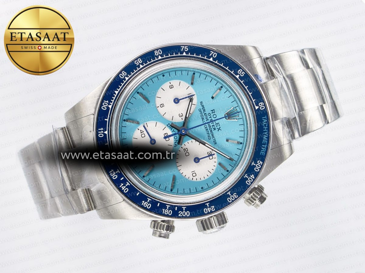 Rolex Daytona Scona SS ADGF Best Edition Blue Dial on SS Bracelet SA4130 - Görsel 8