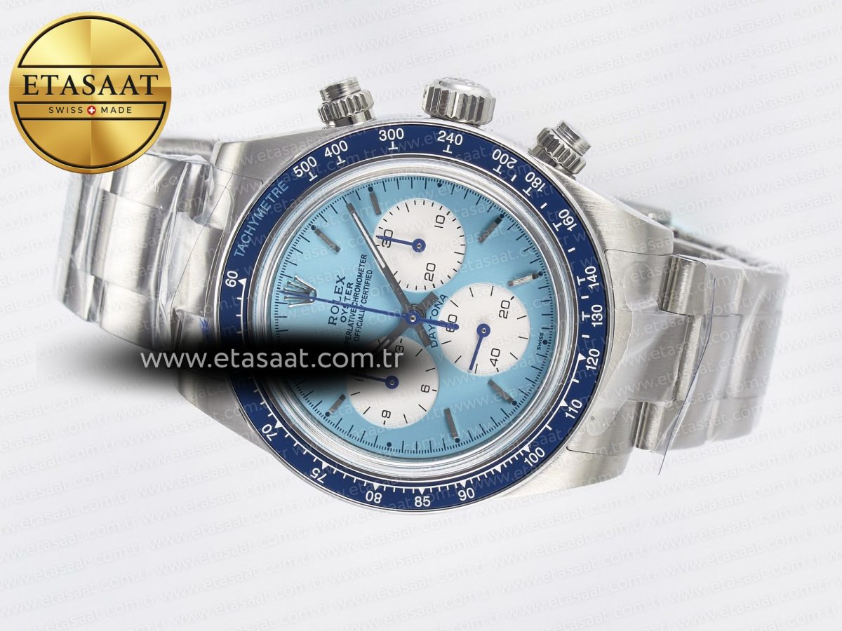 Rolex Daytona Scona SS ADGF Best Edition Blue Dial on SS Bracelet SA4130 - Görsel 9