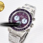 Rolex Daytona Scona SS ADGF Best Edition Purple Dial on SS Bracelet SA4130