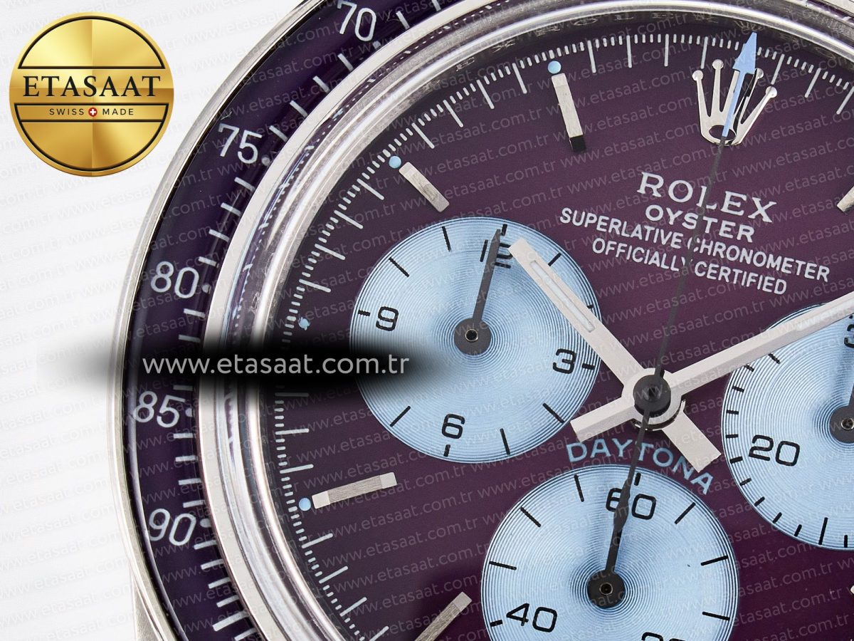 Rolex Daytona Scona SS ADGF Best Edition Purple Dial on SS Bracelet SA4130 - Görsel 10