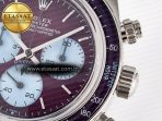Rolex Daytona Scona SS ADGF Best Edition Purple Dial on SS Bracelet SA4130 - Görsel 12